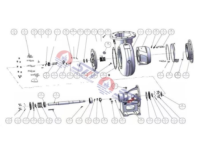 جورمان روب 612L20B-B دفاعة مضخة الطرد المركزي، 12x12، 10x10