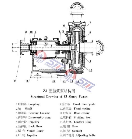 China ZJ  Slurry Pump, Coal Washery Slurry Pump